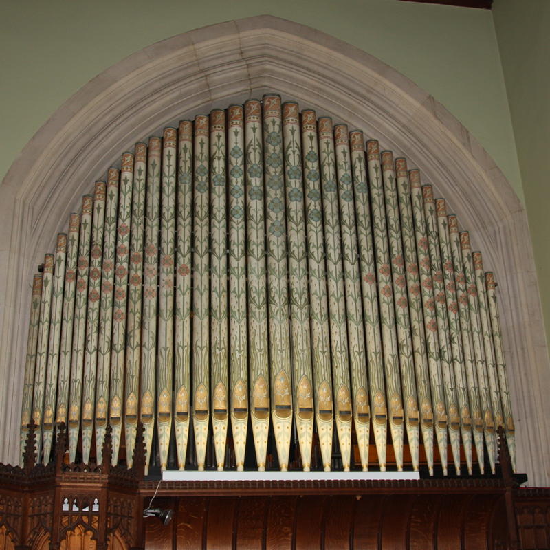 chapel organ pipes
