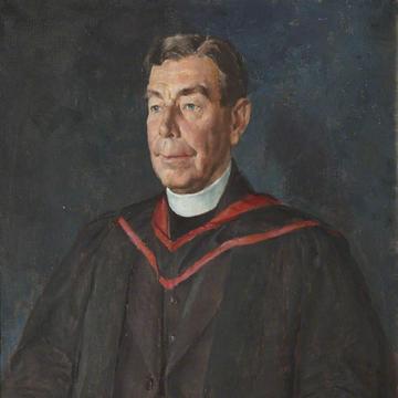 Rev robert nichol cross A three quarters length portrait of a man in academic dress with a dog collar