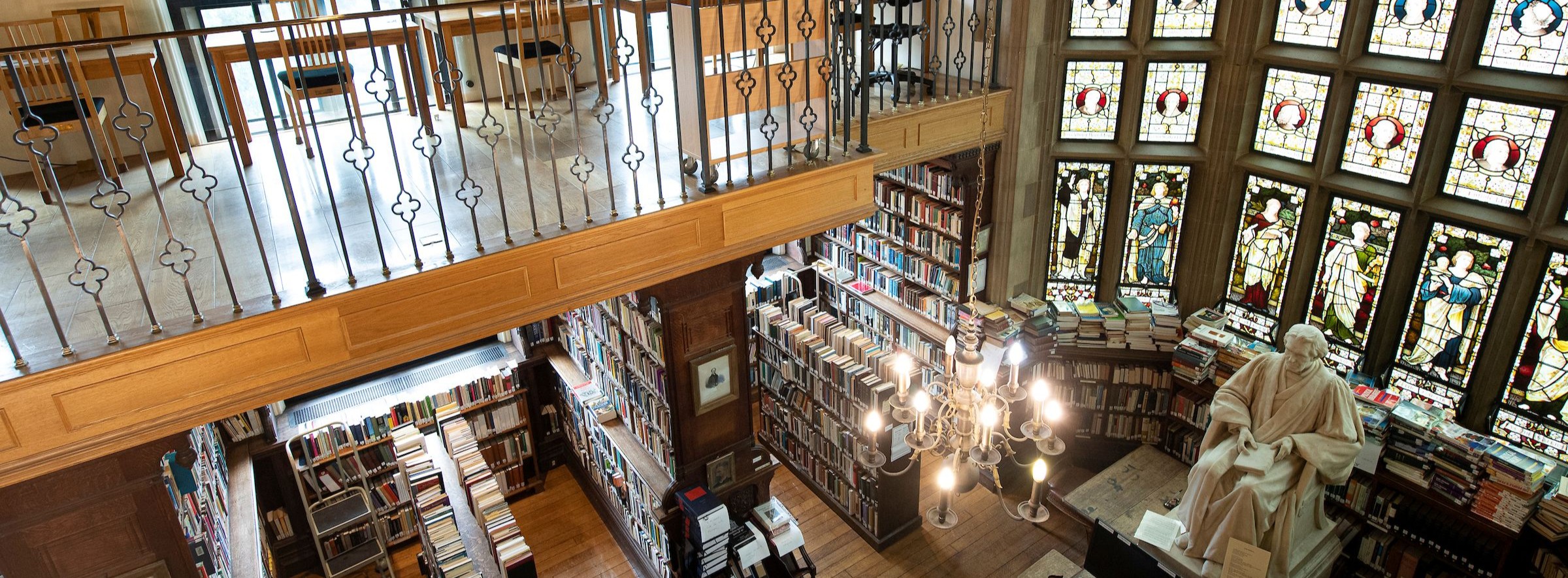 A view of the Library from the gallery