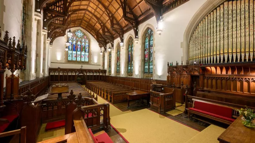 Interior of Harris Manchester College chapel