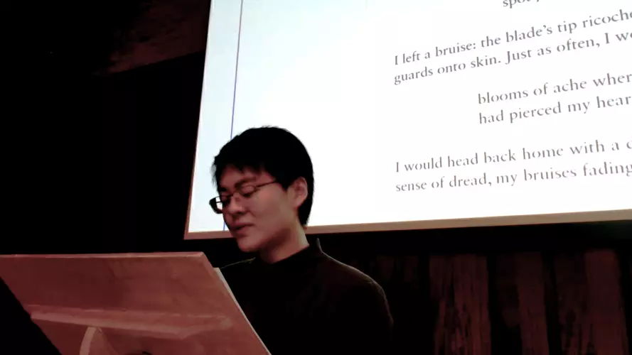 Mary Jean Chan delivering 2025 LGBT+ History Lecture