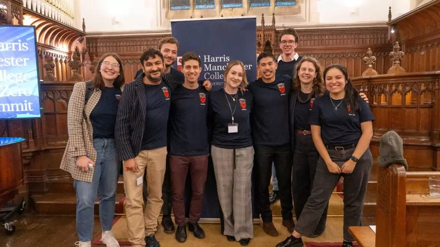 Students posing for a group photo